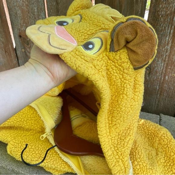 Disney Simba Yellow One Piece Costume Pajama Baby Kids Size 3 - Picture 11 of 15